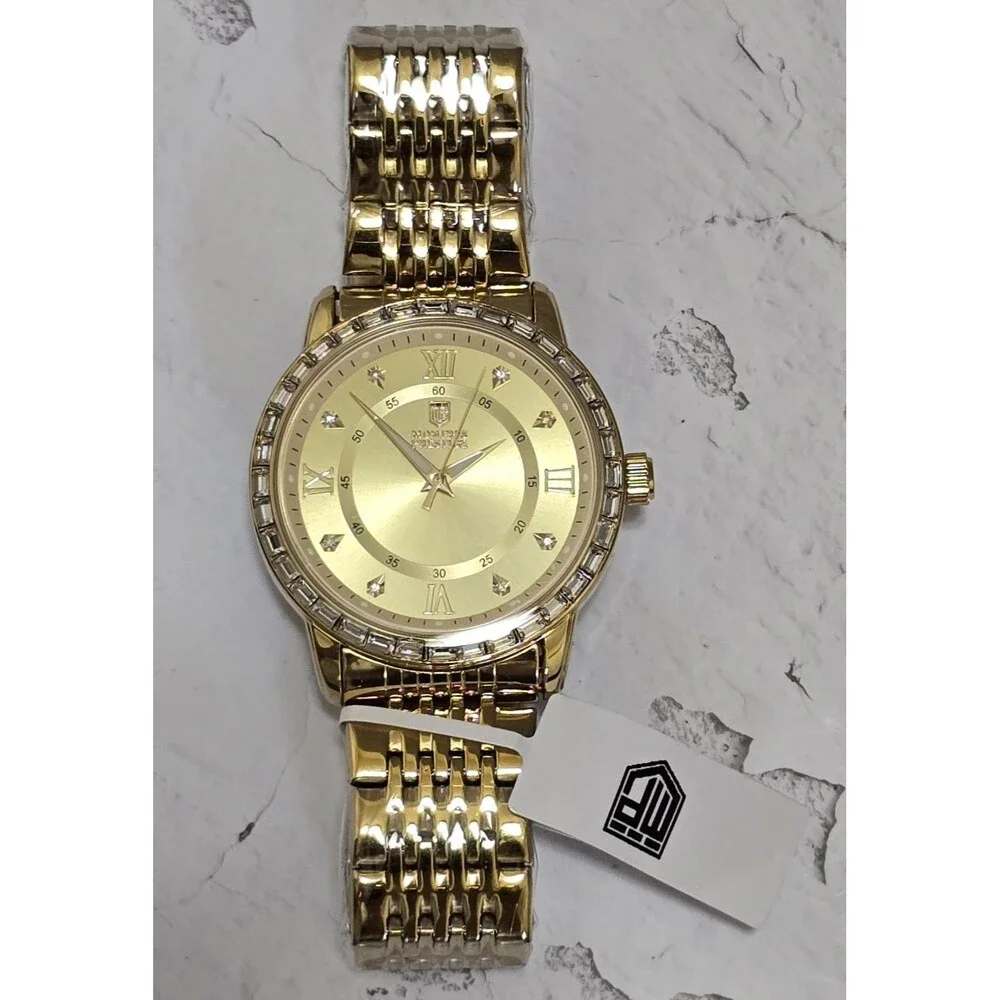Montres Prestige X Invicta Men's Watch  45mm Paved Bezel Gold MPW-0237 Brand New